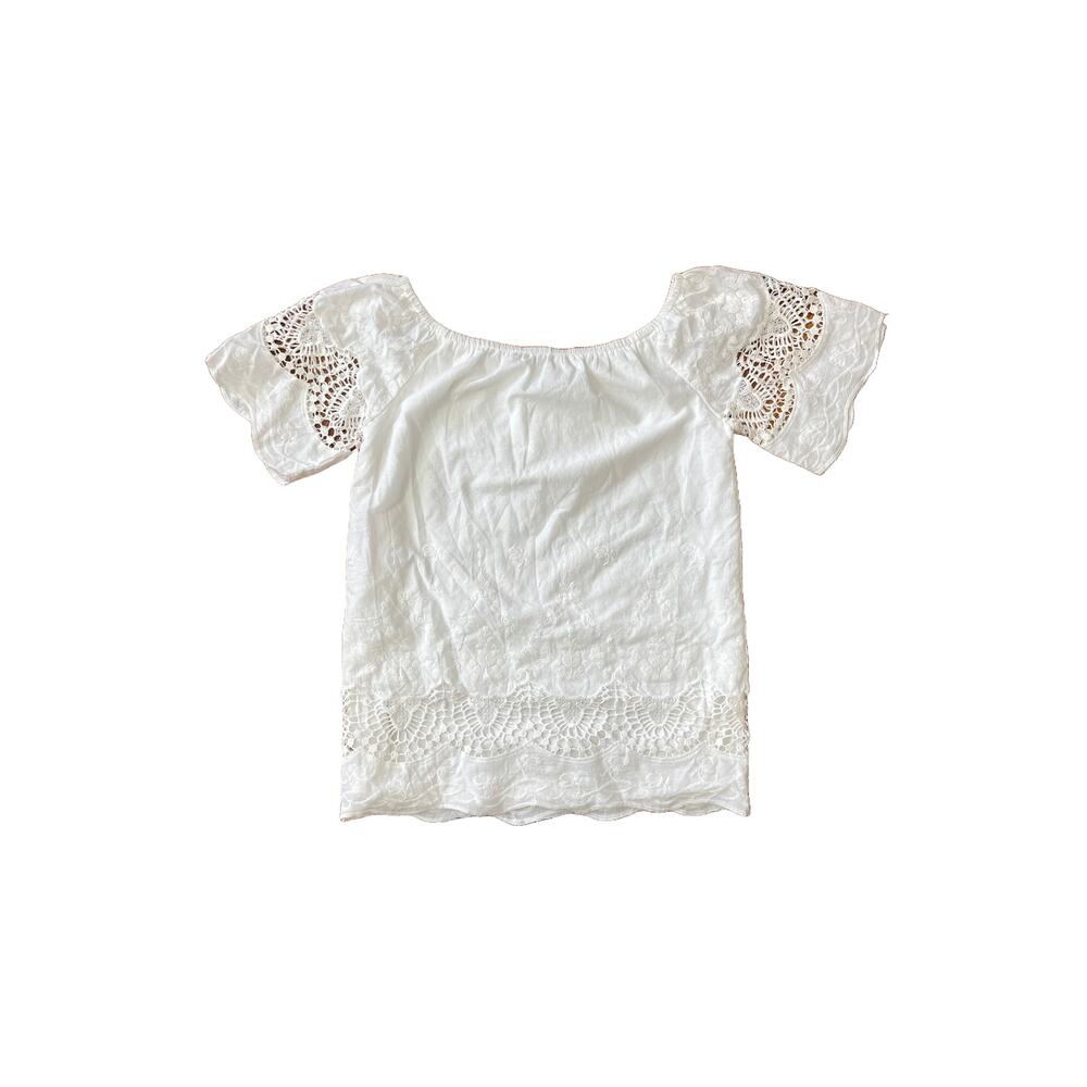 Flying Tomato‎ White Lace Dress Girls Size 7/8 Med Cottagecore Boho